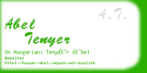 abel tenyer business card